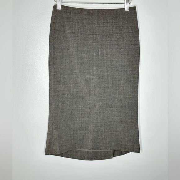 BABATON Aritzia Jupe Fletcher Wool Blend Pencil Skirt Sz 2 Gray - Picture 2 of 6